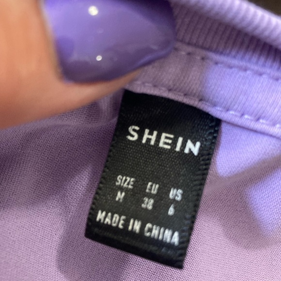 Shein purple graphic, short sleeve T-shirt ” Love you to the moon and back.” - Picture 8 of 9